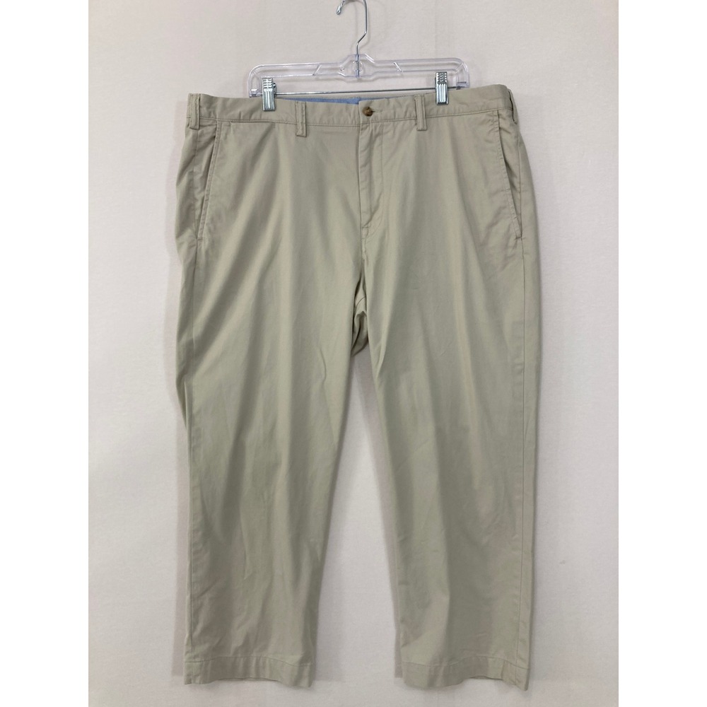 Polo Ralph Lauren Chino Pants size 40/26 Tan Stretch Straight Fit Cotton Twill